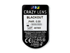 CRAZY LENS - Black Out - lentile zilnice fără dioptrie (2 lentile)