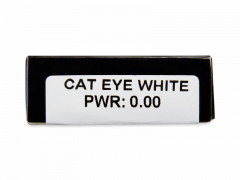 CRAZY LENS - Cat Eye White - lentile zilnice fără dioptrie (2 lentile)