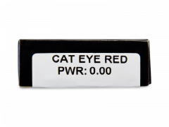 CRAZY LENS - Cat Eye Red - lentile zilnice fără dioptrie (2 lentile)