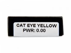 CRAZY LENS - Cat Eye Yellow - lentile zilnice fără dioptrie (2 lentile)