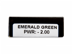 CRAZY LENS - Emerald Green - lentile zilnice cu dioptrie (2 lentile)