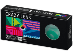 CRAZY LENS - Emerald Green - lentile zilnice cu dioptrie (2 lentile)