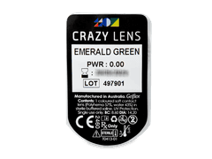 CRAZY LENS - Emerald Green - lentile zilnice fără dioptrie (2 lentile)