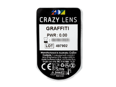 CRAZY LENS - Graffiti - lentile zilnice fără dioptrie (2 lentile)