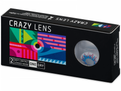 CRAZY LENS - Harlequin - lentile zilnice fără dioptrie (2 lentile)