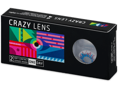 CRAZY LENS - Harlequin - lentile zilnice cu dioptrie (2 lentile)