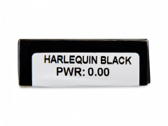 CRAZY LENS - Harlequin Black - lentile zilnice fără dioptrie (2 lentile)