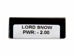 CRAZY LENS - Lord Snow - lentile zilnice cu dioptrie (2 lentile)