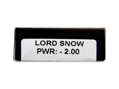 CRAZY LENS - Lord Snow - lentile zilnice cu dioptrie (2 lentile)