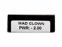 CRAZY LENS - Mad Clown - lentile zilnice cu dioptrie (2 lentile)