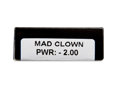 CRAZY LENS - Mad Clown - lentile zilnice cu dioptrie (2 lentile)