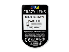 CRAZY LENS - Mad Clown - lentile zilnice fără dioptrie (2 lentile)