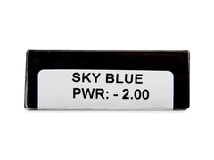 CRAZY LENS - Sky Blue - lentile zilnice cu dioptrie (2 lentile)