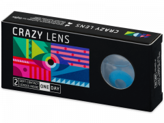 CRAZY LENS - Sky Blue - lentile zilnice cu dioptrie (2 lentile)