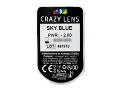 CRAZY LENS - Sky Blue - lentile zilnice cu dioptrie (2 lentile)