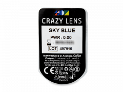 CRAZY LENS - Sky Blue - lentile zilnice fără dioptrie (2 lentile)