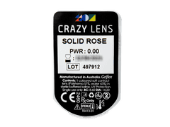 CRAZY LENS - Solid Rose - lentile zilnice fără dioptrie (2 lentile)