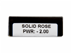 CRAZY LENS - Solid Rose - lentile zilnice cu dioptrie (2 lentile)
