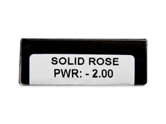 CRAZY LENS - Solid Rose - lentile zilnice cu dioptrie (2 lentile)