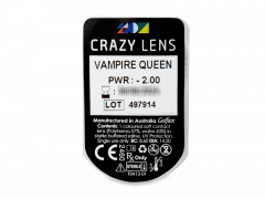 CRAZY LENS - Vampire Queen - lentile zilnice cu dioptrie (2 lentile)