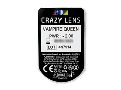 CRAZY LENS - Vampire Queen - lentile zilnice cu dioptrie (2 lentile)