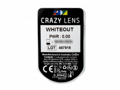 CRAZY LENS - WhiteOut - lentile zilnice fără dioptrie (2 lentile)