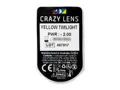 CRAZY LENS - Yellow Twilight - lentile zilnice cu dioptrie (2 lentile)