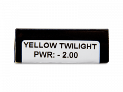 CRAZY LENS - Yellow Twilight - lentile zilnice cu dioptrie (2 lentile)