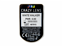 CRAZY LENS - White Walker - lentile zilnice fără dioptrie (2 lentile)