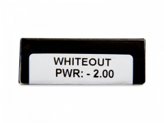 CRAZY LENS - WhiteOut - lentile zilnice cu dioptrie (2 lentile)