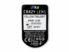 CRAZY LENS - Yellow Twilight - lentile zilnice fără dioptrie (2 lentile)