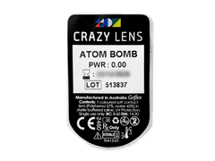 CRAZY LENS - Atom Bomb - lentile zilnice fără dioptrie (2 lentile)