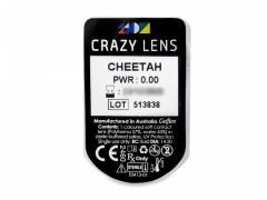 CRAZY LENS - Cheetah - lentile zilnice fără dioptrie (2 lentile)
