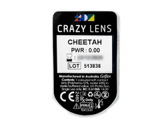 CRAZY LENS - Cheetah - lentile zilnice fără dioptrie (2 lentile)