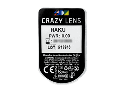 CRAZY LENS - Haku - lentile zilnice fără dioptrie (2 lentile)