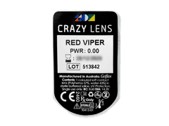 CRAZY LENS - Red Viper - lentile zilnice fără dioptrie (2 lentile)