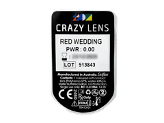 CRAZY LENS - Red Wedding - lentile zilnice fără dioptrie (2 lentile)