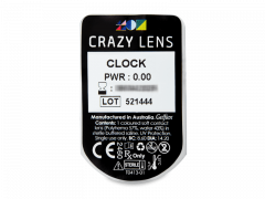 CRAZY LENS - Clock - plano daily (2 lenses)