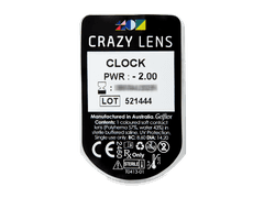 CRAZY LENS - Clock - lentile zilnice cu dioptrie (2 lentile)