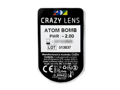 CRAZY LENS - Atom Bomb - lentile zilnice cu dioptrie (2 lentile)