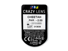 CRAZY LENS - Cheetah - lentile zilnice cu dioptrie (2 lentile)