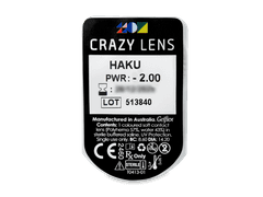 CRAZY LENS - Haku - lentile zilnice cu dioptrie (2 lentile)