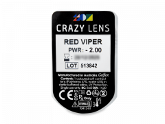 CRAZY LENS - Red Viper - lentile zilnice cu dioptrie (2 lentile)