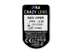 CRAZY LENS - Red Viper - lentile zilnice cu dioptrie (2 lentile)