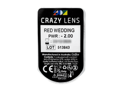 CRAZY LENS - Red Wedding - lentile zilnice cu dioptrie (2 lentile)