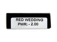 CRAZY LENS - Red Wedding - lentile zilnice cu dioptrie (2 lentile)