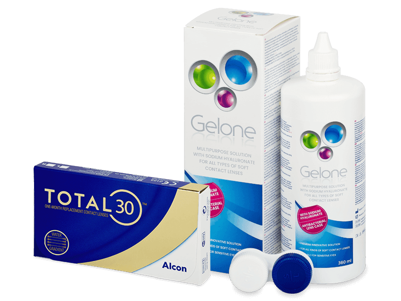 TOTAL30 (6 lentile) + soluție Gelone 360 ml