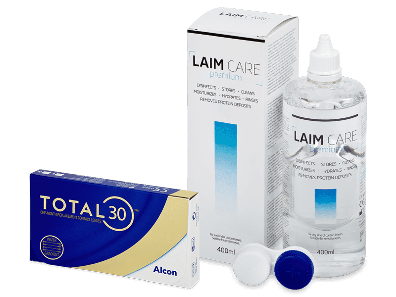 TOTAL30 (6 lentile) + soluție Laim Care 400 ml