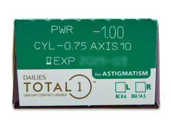 Dailies TOTAL1 for Astigmatism (30 lentile)