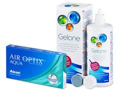 Air Optix Aqua (6 lentile) + soluție Gelone 360 ml